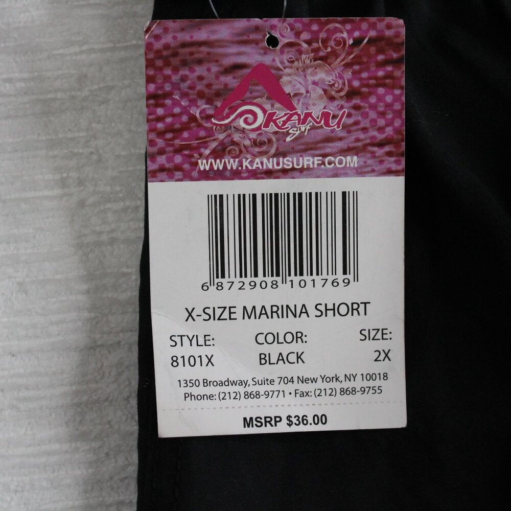 NWT Kanu Surf Mens 2XL Black Marina Cargo Pocket Swim Quick Dry Shorts - Picture 10 of 12
